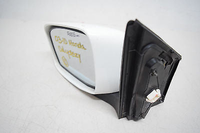 05 06 07 08 09 10 HONDA ODYSSEY LEFT DRIVER SIDE VIEW MIRROR WHITE BLACK TRIM