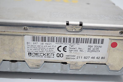03 04 05 MERCEDES E320 E500 AUDIO AMP AMPLIFIER BECKER BE 6035