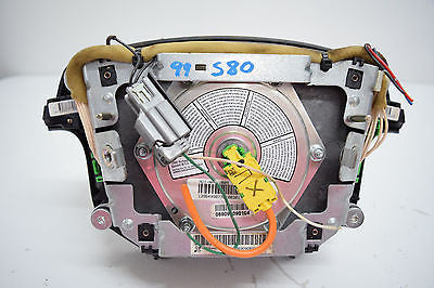 99 00 VOLVO S80 LEFT DRIVER AIRBAG WITH RADIO AND CRUSE OCNTROLS