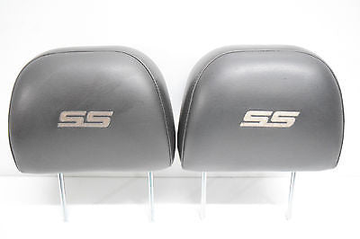 06 07 08 09 10 11 12 CHEVY IMPALA SS HEADREST SET BLACK LEATHER