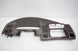 01 02 03 DODGE DURANGO RADIO DASH SPEEDOMETER BEZEL WOODGRAIN TRIM OEM