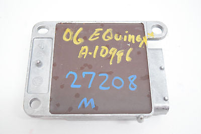 06 CHEVY EQUINOX SRS AIRBAG CONTROL MODULE 15860057
