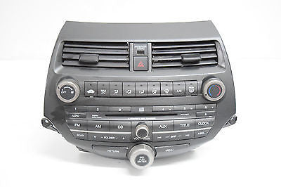 08 09 10 11 12 HONDA ACCORD RADIO 6 DISC CD PLAYER CLIMATE CONTROL