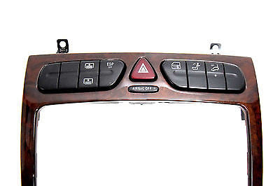 01 02 03 04 05 MECEDES C230 C240 DUEL DUAL CLIMATE CONTROL DASH BEZEL