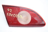 01 02 TOYOTA COROLLA LEFT DRIVER INNER TAIL LIGHT