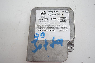 98 99 00 01 02 03 04 VOLKSWAGON JETTA AIRBAG CONTROL MODULE 6Q0909605