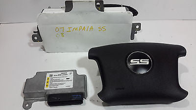 06 07 08 09 CHEVY IMPALA AIR BAG SET WITH MODULE