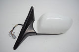 01 02 03 ACURA CL LEFT DRIVER SIDE VIEW MIRROR WHITE BLACK TRIM