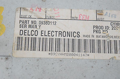 96 97 98 99 00 01 02 03 PONTIAC GRAND PRIX BONNEVILLE RADIO CD PLAYER OEM