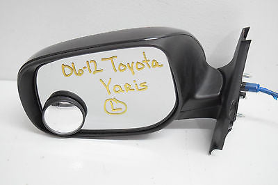 07 08 09 10 11 TOYOTA YARIS LEFT DRIVER MIRROR BLACK