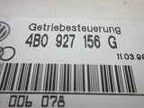 98 99 00 01 AUDI A6 PASSAT TCU TRANSMISSON COMPUTER 4B0927156G