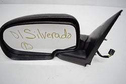 98 99 00 01 CHEVY SILVERADO LEFT DRIVER SIDE VIEW MIRROR CHROME BLACK TRIM