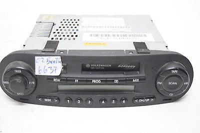 98 99 00 01 02 03 04 VW BEETLE CASSETTE PLAYER OEM
