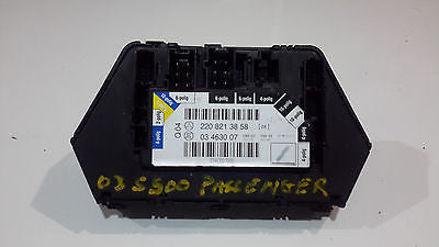 00 01 02 03 04 05 06 MERCEDES S500 S430 PASSENGER SEAT CONTROL SWITCH