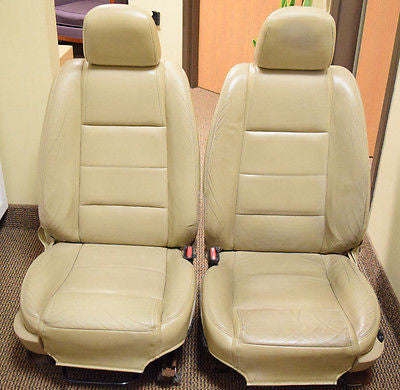 03 04 05 06 FORD MUSTANG LEATHER POWER SEAT SEATS  TAN SET OEM