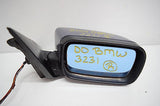 99 00 01 BMW 323I RIGHT PASSENGER MIRROR BLUE BLACK TRIM