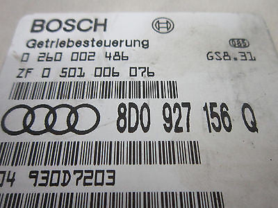 97 98 99 00 01 02 AUDI A4 TCU TRANSMISSON COMPUTER 8D0927156Q