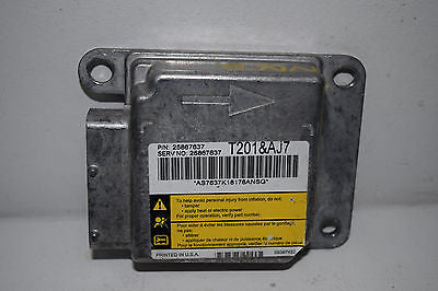 06 07 08 MALIBU UPLANDER COMPUTER AIRBAG  CONTROL UNIT OEM 25867637