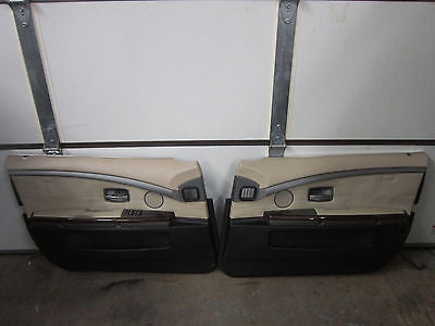 02 03 04 05 BMW 745I 745IL DRIVER AND PASSENGER DOOR PANELS