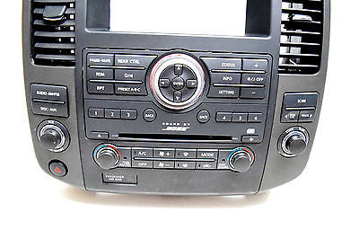 12 NISSAN PATHFINDER BOSE RADIO CONTROL CLIMATE CONTROL BEZEL OEM