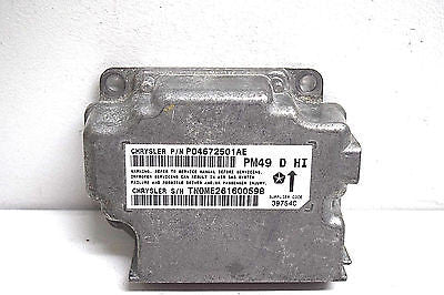 07 08 09 DODGE CALIBER AIRBAG MODULE P04672501AE BROKEN MOUNT