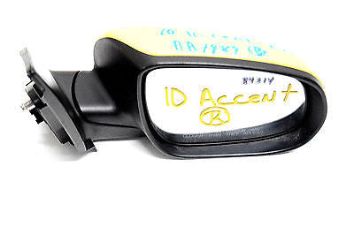 10 11 HYUNDAI ACCENT RIGHT PASSENGER SIDE VIEW MIRROR YELLOW
