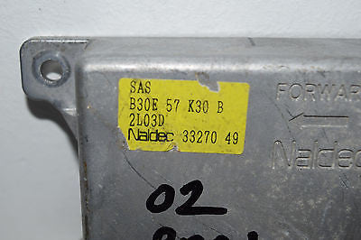 99 00 01 02 03 MAZDA PROTEGE AIRBAG CONTROL MODULE B30E57K30B