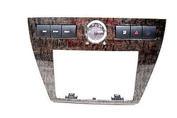 06 07 08 09 MERCURY MILAN FUSION RADIO DASH BEZEL CLOCK WOODGRAIN