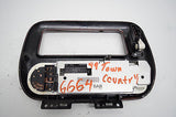 99 00 CHRYSLER TOWN AND COUNTRY CLIMATE CONTROL DASH BEZEL WOOD GRAIN