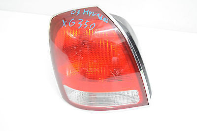 02 03 HYUNDAI XG350 LEFT DRIVER TAIL LIGHT TAILIGHT CHROME TRIM