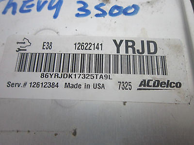 08 CHEVY SILVERADO 3500 ECU ENGINE COMPUTER 12622141
