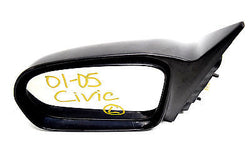 01 02 03 04 05 HONDA CIVIC LEFT DRIVER MIRROR BLACK