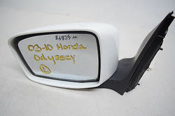 05 06 07 08 09 10 HONDA ODYSSEY LEFT DRIVER SIDE VIEW MIRROR WHITE BLACK TRIM