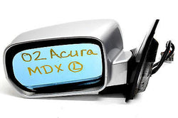 01 02 03 04 05 06 ACURA MDX LEFT DRIVER SIDE VIEW MIRROR SILVER/BLACK TRIM