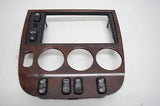 98 99 00 01 02 MERCEDES ML430 RADIO DASH BEZEL WOODGRAIN SEAT CONTROL