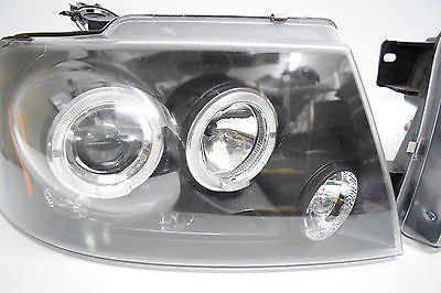 97 98 99 00 01 02 03 FORD F150 F-150 HEADLIGHT HEADLIGHTS HID ANGEL EYES (AM)