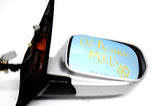 01 02 03 04 05 06 ACURA MDX RIGHT PASSENGER SIDE MIRROR SILVER BLACK TRIM