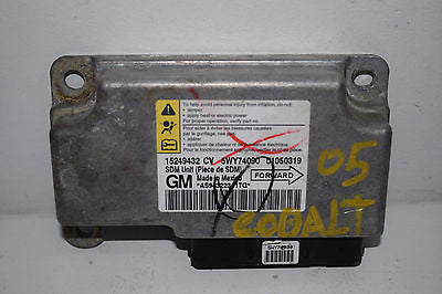 05 06 COBALT PURSUIT SRS AIR BAG AIRBAG CONTROL MODULE UNIT