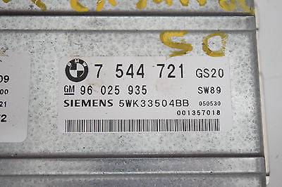 04 05 BMW X3 ECU ECM ENGINE COMPUTER 7544721