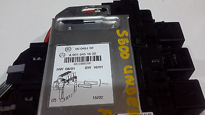 00 01 02 03 04 05 06 MERCEDES W220 S430 S500 S55 SAM REAR UNDER SEAT FUSE BOX