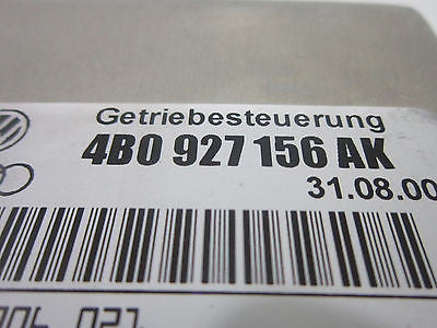 99 00 01 AUDI A6 TCU TRANSMISSON COMPUTER 4B0927156AK