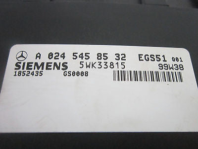 00 01 02 03 MERCEDES BENZ  CLK320 SLK320 TCU TRANSMISSON CONTROL UNIT COMPUTER