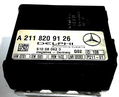 00 01 02 03 04 05 06 MERCEDES S430 S500 ALARM CONTROL MODULE