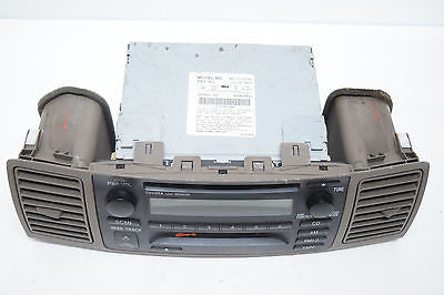 03 04 05 06 07 08 TOYOTA COROLLA RADIO CD CASSETTE PLAYER WITH VENTS