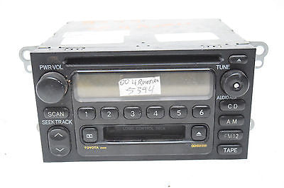 00 01 02 TOYOTA 4RUNNER 4 RUNNER RADIO CD CASSETTE PLAYER OEM