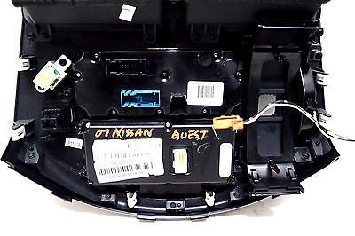 07 08 09 NISSAN QUEST RADIO CLIMATE CONTROL SHIFTER BEZEL OEM