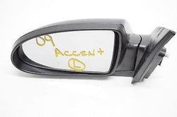 06 07 08 09 HYUNDAI ACCENT LEFT DRIVER SIDE VIEW MIRROR DARK GREY GRAY