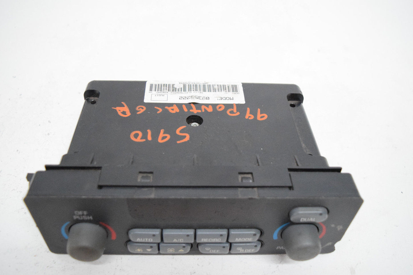 01 02 03 PONTIAC GRAND PRIX GT DUEL DUAL CLIMATE CONTROL OEM