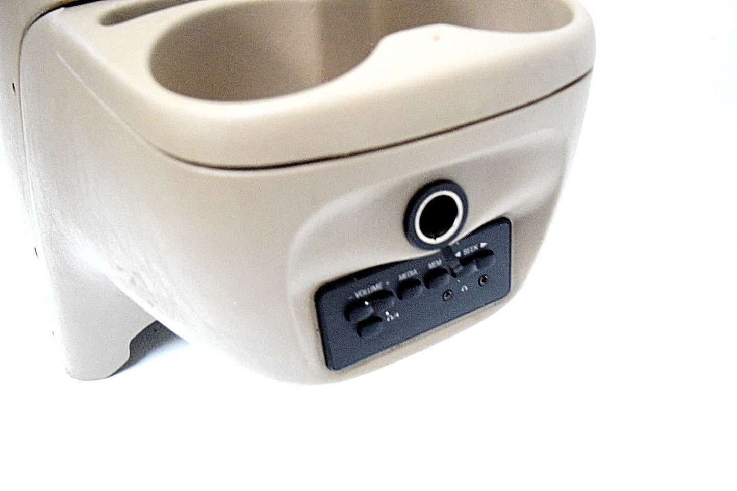FORD F250 F350 SUPER DUTY EXCURSION CENTER CONSOLE TAN WOODGRAIN LID