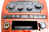 05 06 07 JEEP GRAND CHEROKEE CLIMATE CONTROL DUAL WOODGRAIN DASH BEZEL